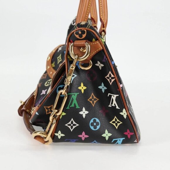 LOUIS VUITTON Monogram Multicolor Rita Tote Bag Black - Picture 3 of 16